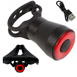 Ліхтар задній на велосипед "Кільце" з USB / Світлодіодний велоліхтар / Водостійка стоп-фара