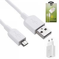 Сетевое зарядное устройство WUW T28 2,4A, Micro USB / Адаптер для зарядки девайсов / Зарядка для телефона