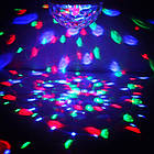 Диско лампа в патрон E27, RD-5012 + перехідник / Світлодіодна лампа, що обертається від мережі / Дискошар в патрон, фото 7