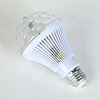 Диско лампа в патрон E27, RD-5012 + перехідник / Світлодіодна лампа, що обертається від мережі / Дискошар в патрон, фото 4