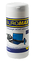 Салфетки для очистки экранов Buromax BM.0800