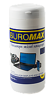 Серветки для очищення екранів Buromax BM.0800