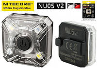 NITECORE NU05 v2 сигнальный фонарь с клипсой (USB Type-C, IP66, Red light, 40LM, 47часов)