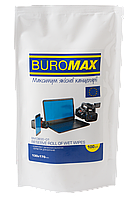Серветки для очищення екранів 100 шт змінний блок Buromax BM.0800-01