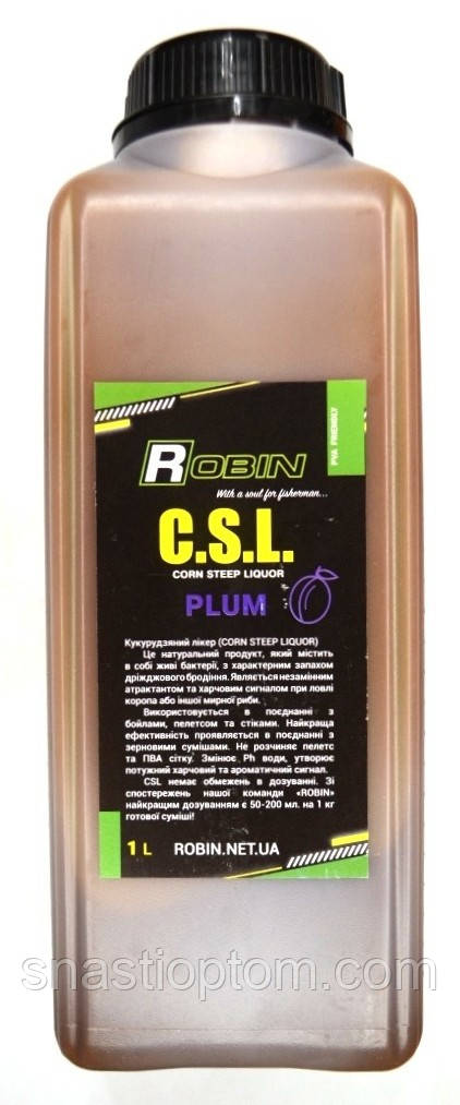 Рибальський сироп, Robin CSL, об'єм 1л, смак Слива