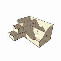 Органайзер для косметики Woodcraft 25х13.5х13.5см