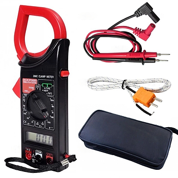 Токові кліщі DT 266 C / Тестер для вимірювання напруги / Мультиметр універсальний цифровий