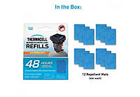 Комплект 12 шт сменных пластинок для прибора Thermacell Backpacker Repellent Mat-Only Refills