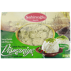 Пішманіє (халва) повітряна з фісташками Сахіноглу Sahinoglu 240g 12шт/ящ (Код: 00-00014223)