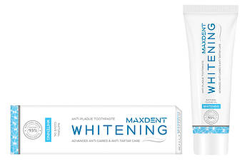 Зубна паста очищувальна MaxDent Whitening STS Cosmetics