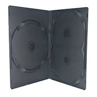 Коробка Бокс для 3 DVD дисков 14mm Black DVD box 14mm