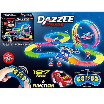 Автотрек на радіокеруванні (світло, звук, 187 елементів, довжина треку 425см) 130