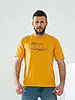 Чоловіча жовта футболка  зі стрейч трикотажу Tailer, фото 5