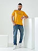 Чоловіча жовта футболка  зі стрейч трикотажу Tailer, фото 2