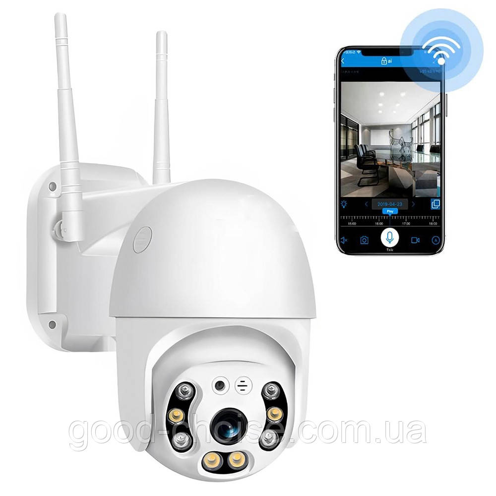 Вулична IP камера відеоспостереження CAMERA CAM 6 WIFI, 2mp / Поворотна панорамна вай фай камера