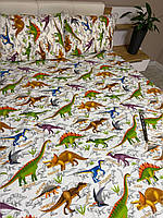 Комплект постельного белья семейный (динозавр)