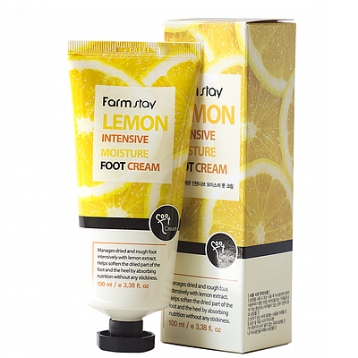 Крем для ніг з екстрактом лимона FarmStay Lemon Intensive Moisture Foot Cream 100 мл