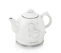 Електричний чайник Esperanza EKK010W, 1,2 л, 1350 Вт, кераміка, білий