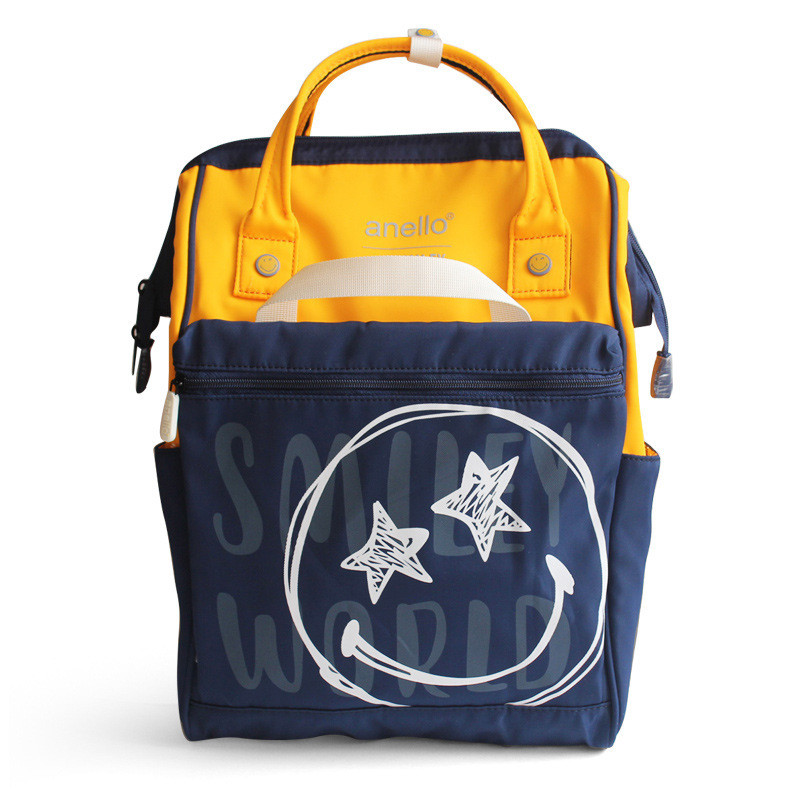 Міський рюкзак Anello Smiley World синьо-жовтий, фото 1