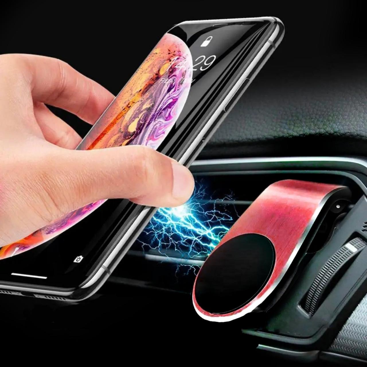 Автомобільний магнітний тримач для телефона Magnetic Car Holder L103 червоний