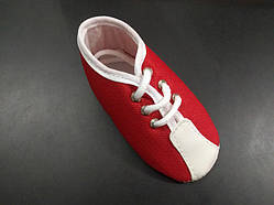 Пінетки спортивні спортивні на шнурках червоні