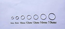 Кільце для білизни 30610, біла бронза (нікель) метал, 6-19 мм