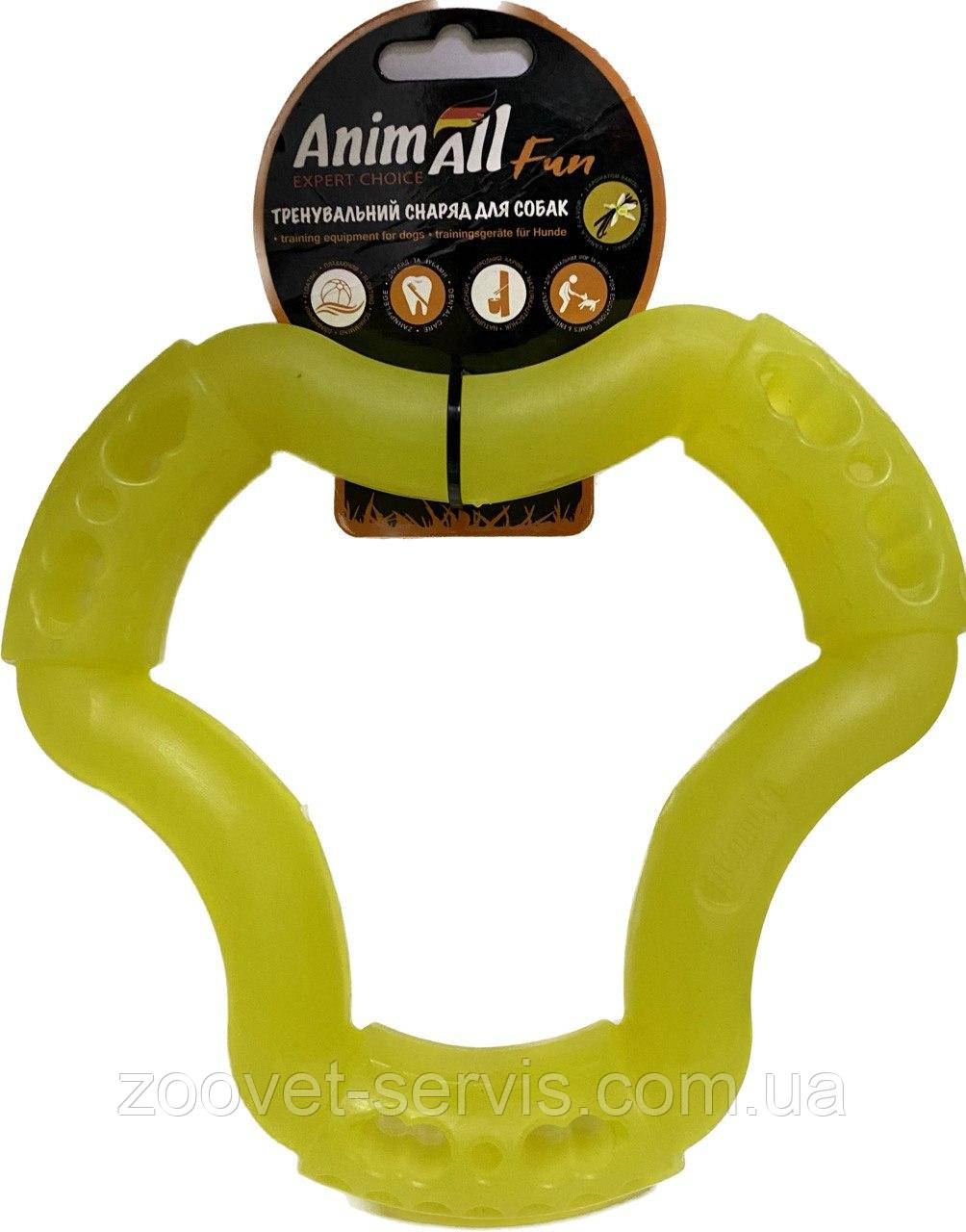 AnimAll (ЕнімАлл) Fun - Іграшка кільце 6 боків для собак 20см жовте 88221