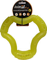Игрушка кольцо 6 сторон для собак AnimAll (ЭнимАлл) Fun - 88221 20см желтый