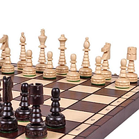 Шахматы Madon Елочные большие 46,5 х 46,5 см деревянные в футляре (MD129)