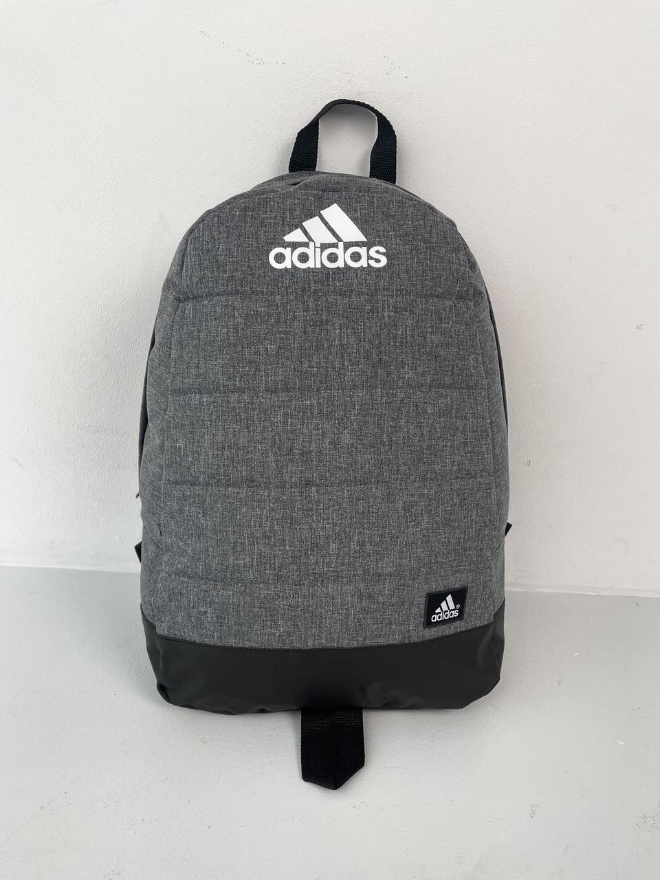 Чоловічий рюкзак Adidas Адідас у сірому кольорі | Сірий чоловічий рюкзак