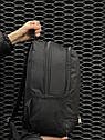 Чоловічий рюкзак без лого у чорному кольорі | Чорний чоловічий рюкзак, фото 5