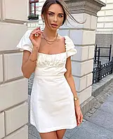 Чарівне літнє плаття з відкритою спиною новинка 2023 42/44, білий