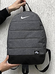 Чоловічий рюкзак Nike Найк у сірому кольорі | Сірий чоловічий рюкзак