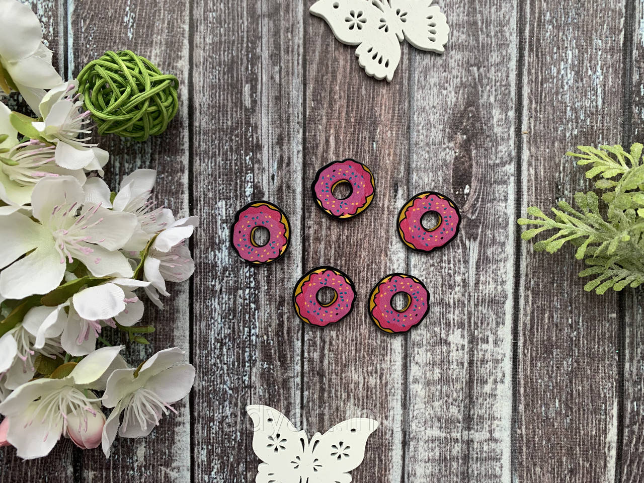 Кабошон "Поник маленький" 2.5 х 2.3 см, 20 шт/уп. оптом, фото 1