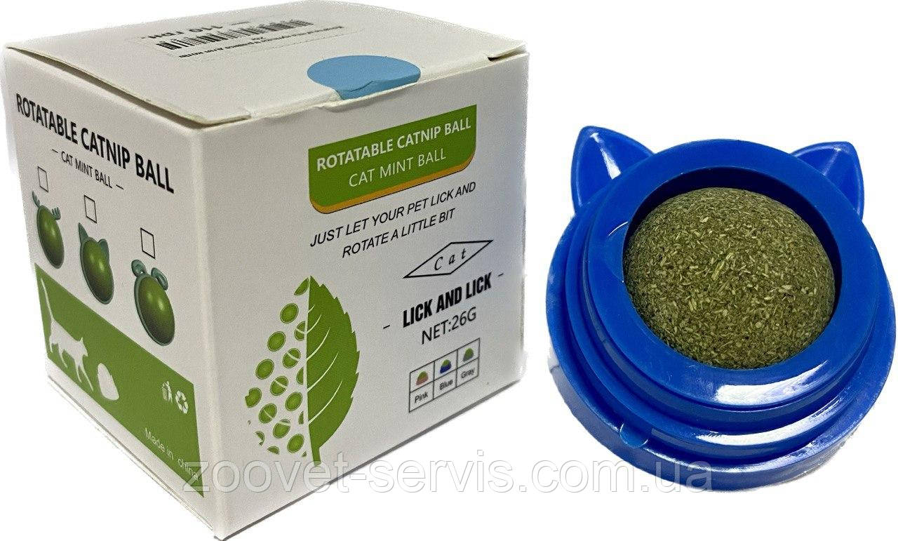 Лакомство для котов кошачья мята шарик - лизун 26 г - купить по лучшей ...