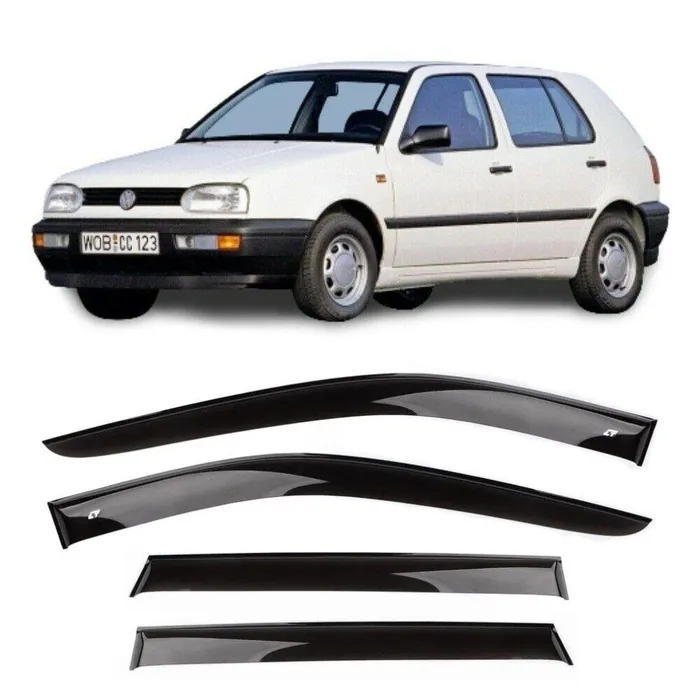 Дефлектори вікон вітровики Volkswagen Golf 3 Hb Hatchback 1991 — 1998 HIC Тайвань