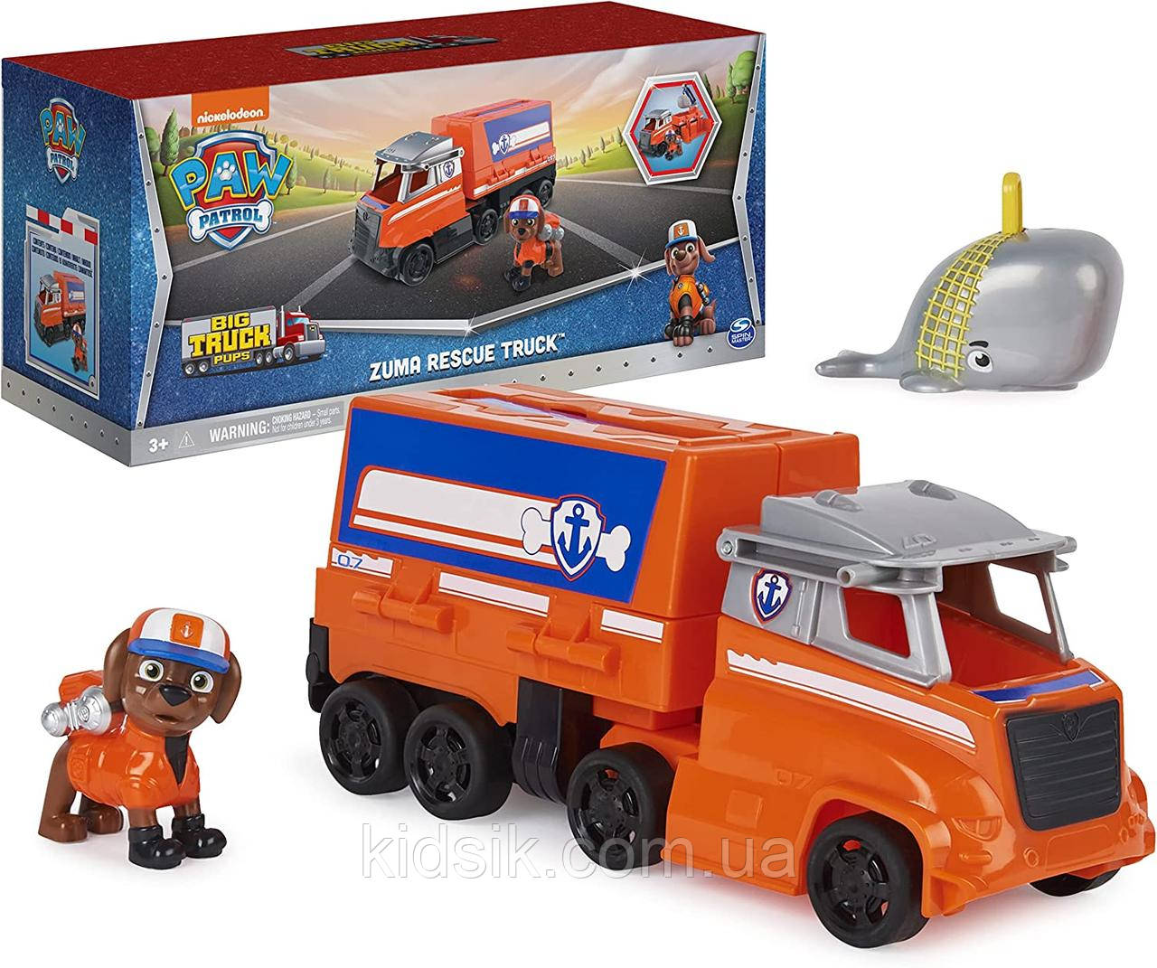 Велика рятувальна вантажівка Цуценя Зума "Щенячий патруль" Paw Patrol Big Truck Pup's Zuma’s