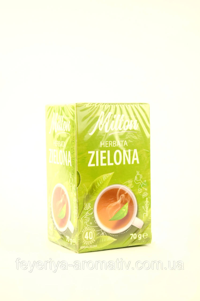 Чай зеленый Milton 40 пакетиков 70 г Польша - фото 2 - id-p1829784417