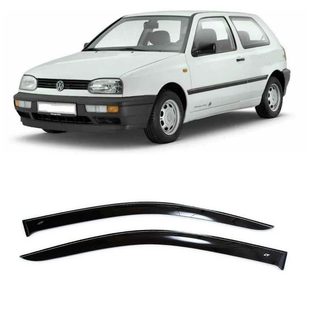Дефлектори вікон вітровики Volkswagen Golf III хетч 3d 1991-1998 (скотч) VIP Tuning VT 52