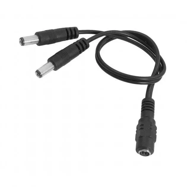 Ділитель живлення Dс-F=>2xDс-M (D 5,5x2,5 мм) кабель довжина 40 см