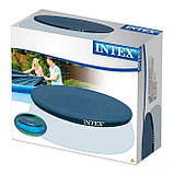 Тент для басейну діаметром 376 см Intex 28026 S, фото 4