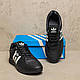 Чоловічі шкіряні літні кросівки, перфорація Adidas (Адідас) Climacool, чоловічі чорні кеди, Чоловіче взуття, фото 9
