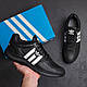 Чоловічі шкіряні літні кросівки, перфорація Adidas (Адідас) Climacool, чоловічі чорні кеди, Чоловіче взуття, фото 10