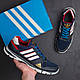 Чоловічі літні кросівки Adidas (Адідас) Tech Flex Blue, туфлі текстильні, кеди сині, чоловіче взуття, фото 9