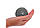 Масажний м'ячик EasyFit PVC 7.5 см жорсткий Сірий, фото 2