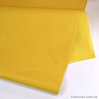 Бумага тишью 50 х 70см папиросная 17 гр/м (поштучно) Желтый