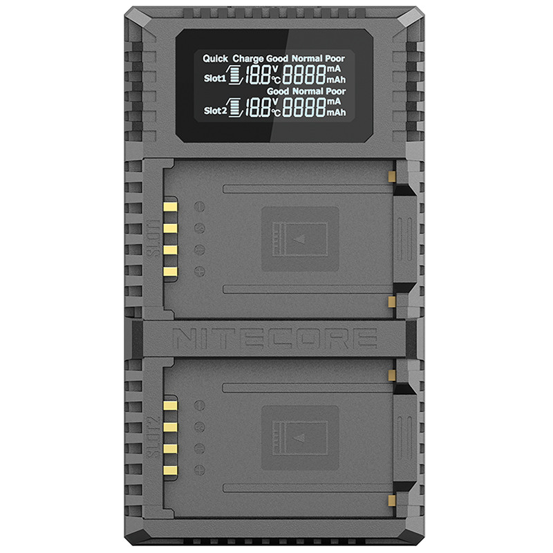 Зарядний пристрій Nitecore FX2 PRO для акумуляторів Fujifilm (NP-T125)