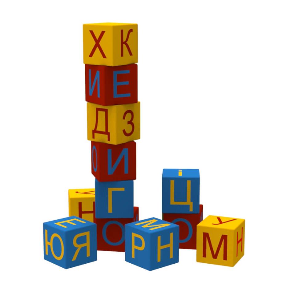 М'який конструктор Алфавіт, шкірозамінник Флай (Kidigo ТМ)