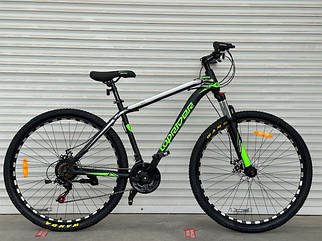 Гірський велосипед Toprider 611 - 29" (19) чорно-салатовий