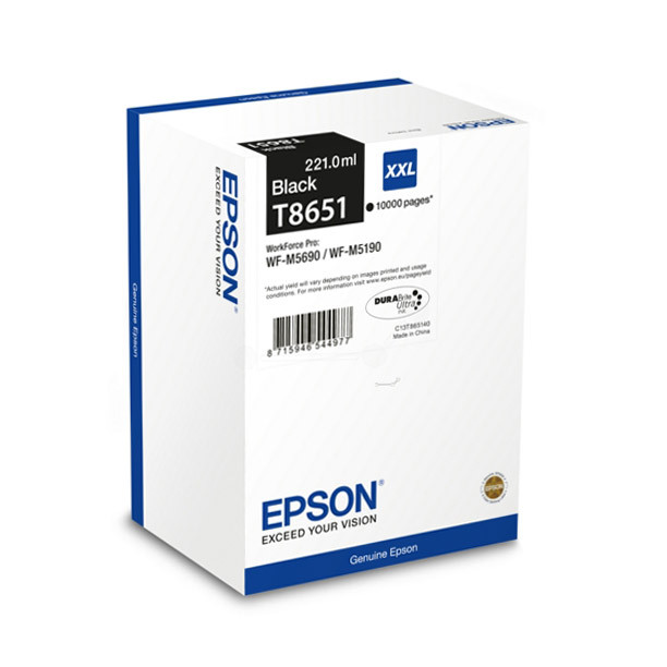 Картридж SystemPrint (з чипом) аналог Epson T8651 (C13T865140) до принтера WorkForce Pro WF-M5190DW/M5690DWF